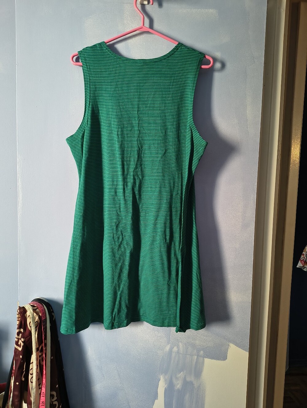 Kaliyana Green Stripe Cotton Dress Tunic 2 XL+ - Picture 5 of 7